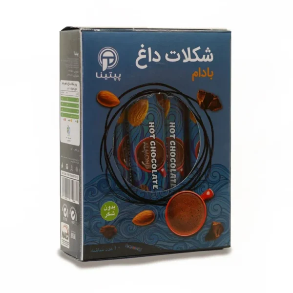 شکلات داغ بدون شکر با پودر شیر بادام